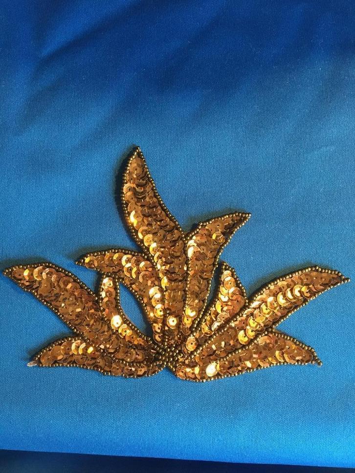 Paillet applicatie bruin, Hobby en Vrije tijd, Naaien en Fournituren, Nieuw, Applicatie, Ophalen of Verzenden