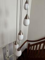 Moderne Videlamp met 5 Bollen, Huis en Inrichting, Lampen | Hanglampen, Ophalen, Zo goed als nieuw, Glas, 75 cm of meer