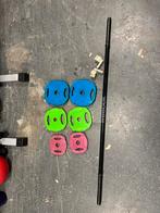 Reebok steo met escape bodypump set stang met schijven, Sport en Fitness, Ophalen, Bodypump, Gebruikt, Reebok step