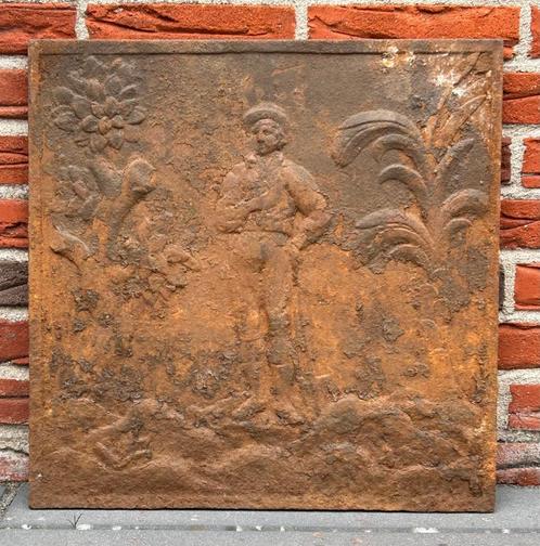 Haardplaat " Manfiguur ", Antiek en Kunst, Curiosa en Brocante, Ophalen