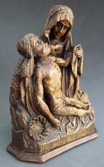 Om 1875 - 1900 Neo Gotiek Beeld Sculptuur Pieta Maria Jezus, Ophalen of Verzenden