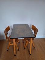 Vintage tafeltje met 2 stoeltjes, Gebruikt, Tafel(s) en Stoel(en), Ophalen