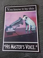 his masters voice, Verzenden, Zo goed als nieuw, Reclamebord
