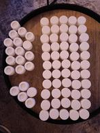 75 glazen flesjes met schroefdop 30 ml, Ophalen of Verzenden, Zo goed als nieuw, Materiaal