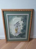 Radha en Krishna in gouden lijst, Antiek en Kunst, Ophalen