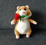 Ah hamster met roos valentijnsdag, Kinderen en Baby's, Speelgoed | Knuffels en Pluche, Ophalen of Verzenden, Overige typen