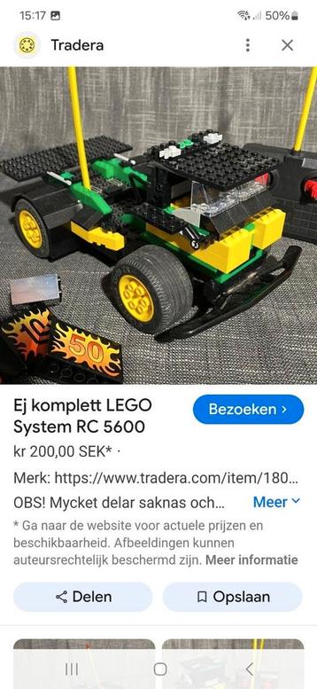 Lego Truck met afstand besturing  beschikbaar voor biedingen