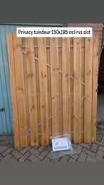 Privacy Tuindeur 150x195cm incl. RVS Hang- en Sluitwerk, Tuin en Terras, Schuttingen, Ophalen, 1 tot 2 meter, Minder dan 3 meter