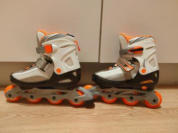 Skates My Sport - Wit Oranje - Verstelbaar Maat 38-41 beschikbaar voor biedingen