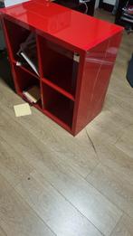 Kallax kast ikea rood klein model - vakkenkast, Huis en Inrichting, Ophalen of Verzenden, Gebruikt