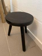 Houten zwarte planten kruk, Ophalen of Verzenden, Gebruikt, Hout