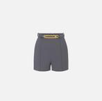 Elisabetta Franchi short met riem, Maat 38/40 (M), Kort, Zo goed als nieuw, Grijs