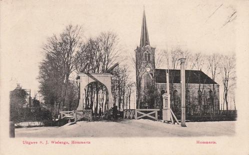 AW833 Hommerts Friesland dorpsgezicht begin 1900, Verzamelen, Ansichtkaarten | Nederland, Ongelopen, Friesland, Voor 1920, Verzenden