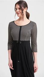 Joseph Ribkoff prachtig chique zwart/print jurk mt 44, Kleding | Dames, Jurken, Overige kleuren, ., Maat 42/44 (L), Joseph Ribkoff