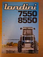 Folder Landini 7550 en 8550 Nederlandstalig, Ophalen of Verzenden, Gelezen, Tractor en Landbouw