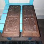 Speculaasplankjes met kip en een haan 2 stuks, Ophalen, Gebruikt