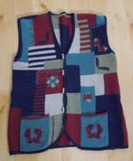 Folklore/patchwork 80% wollen gilet! L, Maat 42/44 (L), Zo goed als nieuw, Zonder mouw, Verzenden