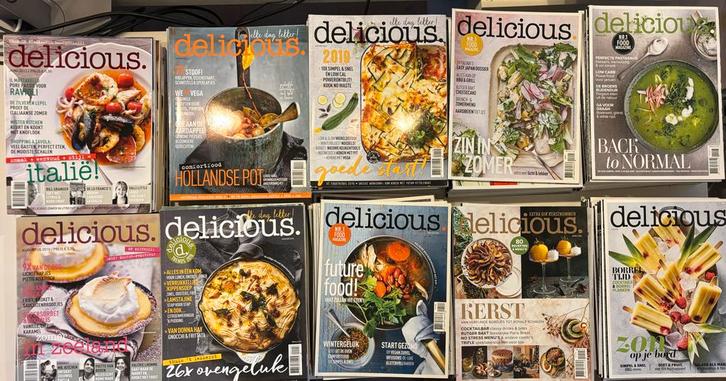 Delicious Magazine Collectie - 10 Jaargangen + Specials, Boeken, Tijdschriften en Kranten, Gelezen, Glossy, Ophalen