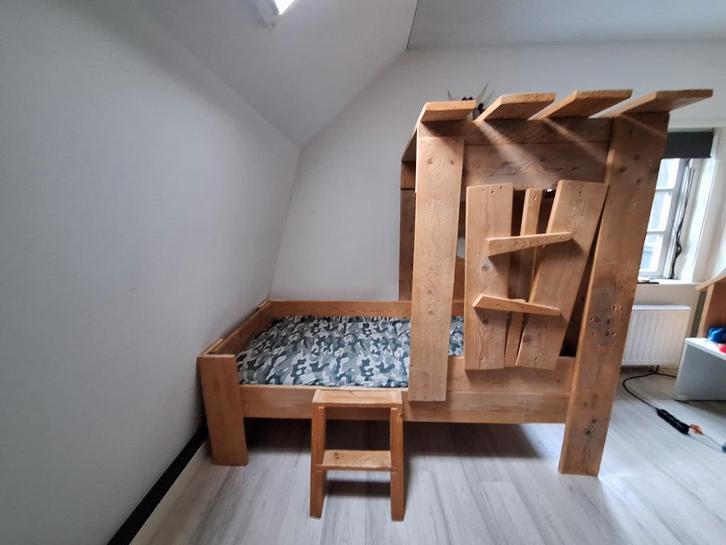 Uniek Kinderbed - Avontuurlijk Design, Kinderen en Baby's, Kinderkamer | Bedden, Gebruikt, 180 cm of meer, 100 cm of meer, Lattenbodem
