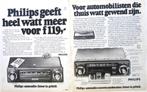 17 vintage advertenties reclames Philips autoradio 1969-76 c, Ophalen