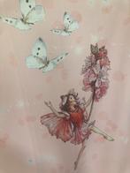 Gordijnen elfjes vlinders roze, Huis en Inrichting, Stoffering | Gordijnen en Lamellen, Overige kleuren, Ophalen of Verzenden