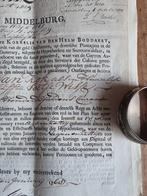 Antieke investeringsakte Middelburg 1768 WIC Boddaert, Ophalen of Verzenden
