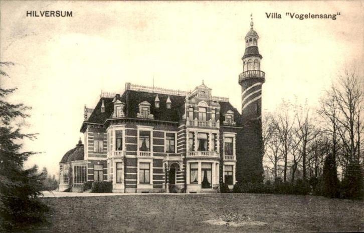 Hilversum - Villa Vogelenzang, Verzamelen, Ansichtkaarten | Nederland, Gelopen, Noord-Holland, Voor 1920, Ophalen of Verzenden