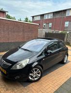 Opel Corsa 2007 Zwart MOET NU WEG!, Voorwielaandrijving, Stof, Zwart, Handgeschakeld