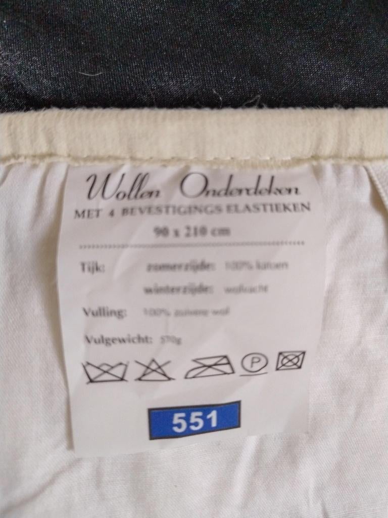 Wollen onderdeken, Ophalen, Eenpersoons, Wit, Overige typen