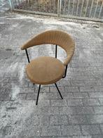 Antieke Design Fauteuil met Teddy Stof, Huis en Inrichting, Stoelen, Gebruikt, Bruin, Ophalen of Verzenden, Eén