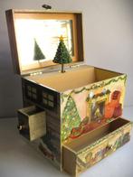 Muziekdoosje~Musicbox~Speeldoosje~Kerst Muziekdoos Sieradend, Ophalen of Verzenden, Zo goed als nieuw, Hardcase, Met spiegeltje(s)