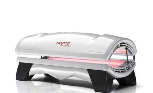 Hapro Zonnebank Collagen Sun 24 Pearl White, Witgoed en Apparatuur, Zonnebanken en Gezichtsbruiners, Nieuw, Zonnebank dubbelzijdig