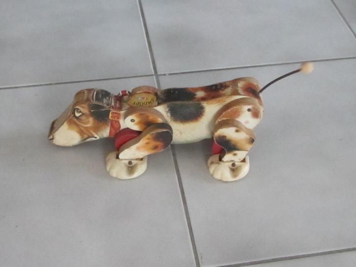 Vintage  houten trekhond Snoopy  Fisher Price, Kinderen en Baby's, Speelgoed | Fisher-Price, Gebruikt, Speelset, Ophalen of Verzenden