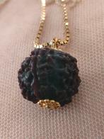 Rudraksha hanger aan een lange ketting, Sieraden, Tassen en Uiterlijk, Kettingen, Verzenden, Zo goed als nieuw, Overige materialen