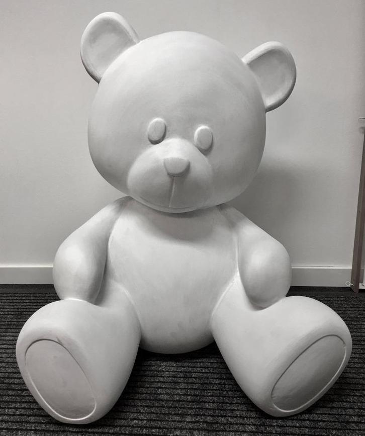 Beer -teddy-beeld-polyester, Antiek en Kunst, Kunst | Beelden en Houtsnijwerken, Ophalen of Verzenden