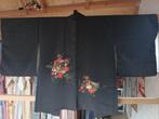 Traditionele Japanse Kimono haori jasje black red matsu, Ophalen of Verzenden