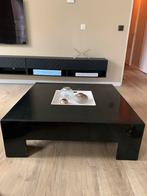 Grote Zwarte design salontafel vierkant 100 x 100, Minder dan 50 cm, 100 tot 150 cm, 100 tot 150 cm, Design