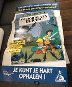 johan en pirrewiet de horde van de raaf poster , ddisp, Eén stripboek, Ophalen of Verzenden, Zo goed als nieuw