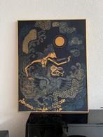 Batik hand gedrukt op authentieke wijze, Ophalen of Verzenden