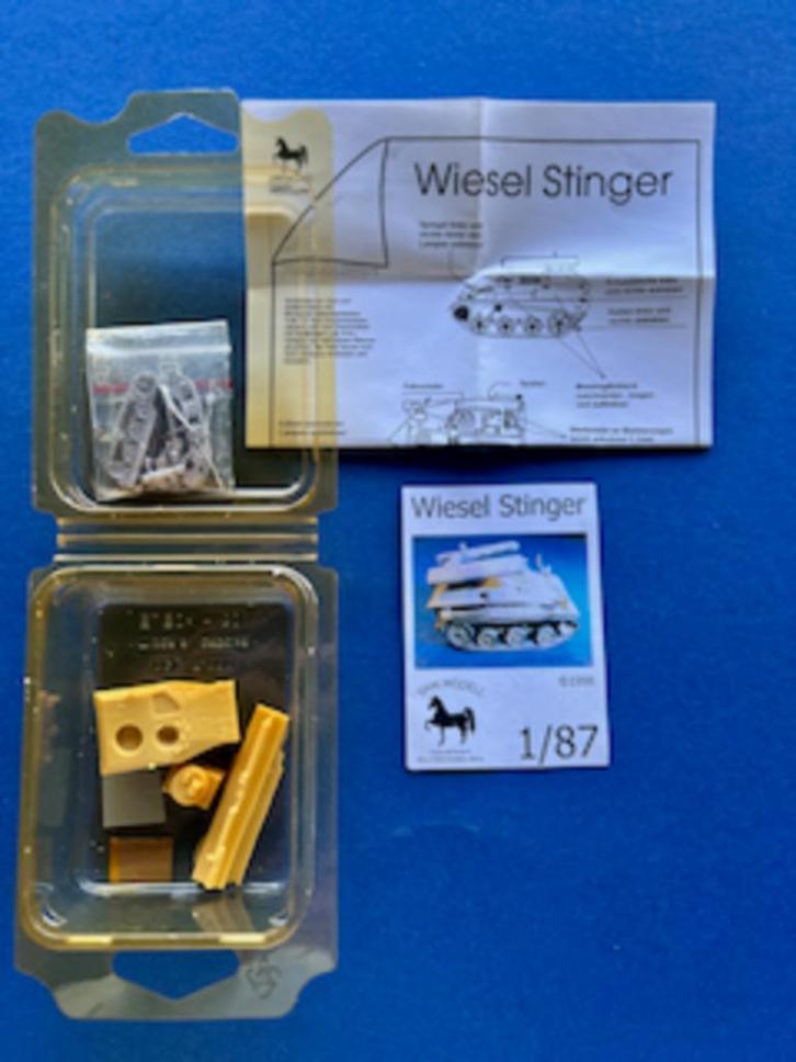SHM Wiesel stinger 1/87 h0 resin PE metal parts, Hobby en Vrije tijd, Overige Hobby en Vrije tijd, Nieuw, Ophalen of Verzenden