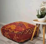 Berber poef, marokkaanse poefs, vintage poef, Ophalen of Verzenden, Zo goed als nieuw, 50 tot 75 cm, Vierkant