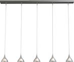 Hanglamp Caterina RVS, Huis en Inrichting, Lampen | Hanglampen, Ophalen of Verzenden, Zo goed als nieuw, Glas