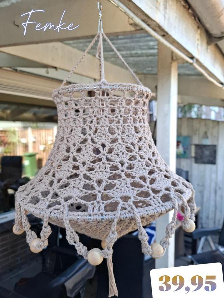 Gehaakte kroonluchter, Huis en Inrichting, Lampen | Kroonluchters, Nieuw, Ophalen of Verzenden