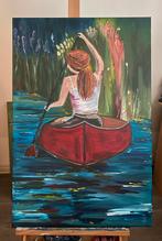 Zelfgemaakt acrylverf schilderij 60x90 cm, Ophalen