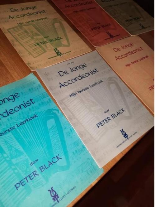 Lesboeken accordeon-de jonge accordeonist deel 1,2,3,4,5,6, Muziek en Instrumenten, Bladmuziek, Gebruikt, Les of Cursus, Accordeon