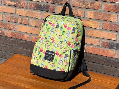 Minecraft Rugzak Rugtas Schooltas, Sieraden, Tassen en Uiterlijk, Tassen | Schooltassen, Zo goed als nieuw, Rugtas, Groen, Ophalen