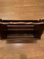 Krantenbak hout, twee vakken, Huis en Inrichting, Woonaccessoires | Krantenbakken en Lectuurbakken, Ophalen of Verzenden, Zo goed als nieuw