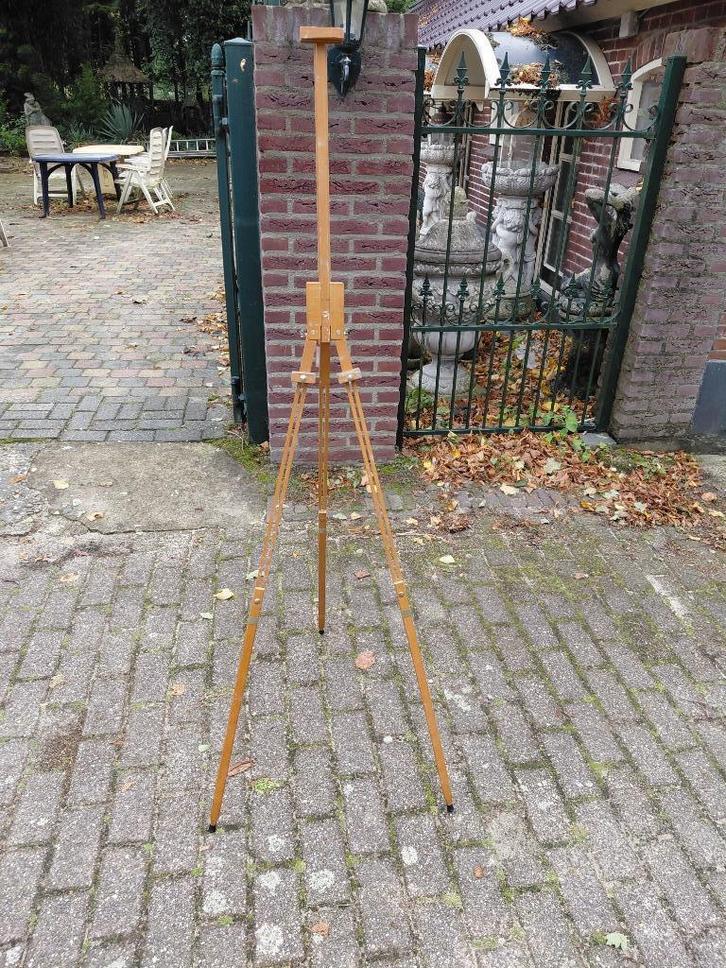Schildersezel, beukenhouten veldezel geheel inklapbaar., Antiek en Kunst, Kunst | Overige Kunst, Verzenden