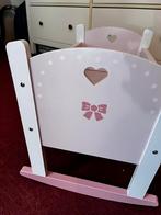 Roze Houten Wiegje, Ophalen of Verzenden, Gebruikt, Wieg