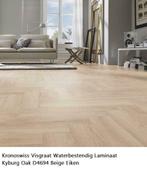 Visgraat Laminaat Kyburg Oak D4694 8mm dik Waterbestendig, Huis en Inrichting, Stoffering | Vloerbedekking, Nieuw, Visgraat laminaat click